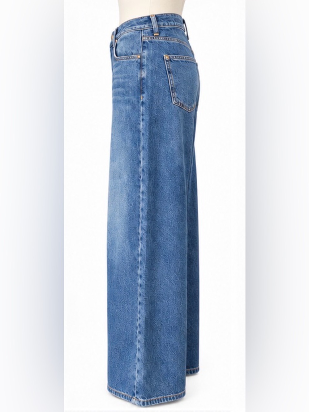 Pilcro Anthropologie High Rise Wide Leg Jeans Size 28 Lightweight Denim - Picture 3 of 5